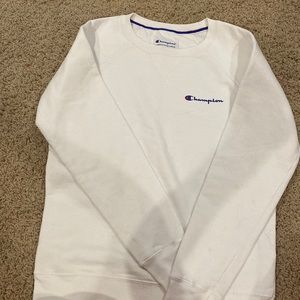 White champion crew neck